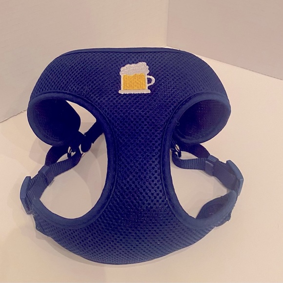 🌟🌟Host Pick🌟🌟TOP PAWS DOG HARNESS BEER THEME-size Medium-Blue - Picture 2 of 6